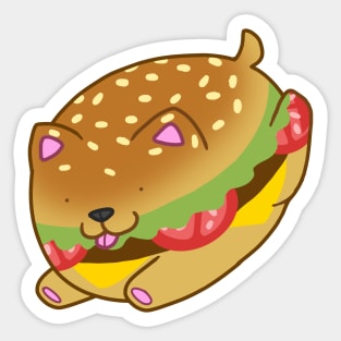 Cheeseburger Dogloaf Sticker